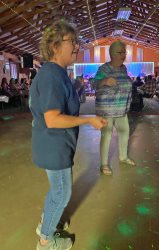 Pat joined Sandy on the dance floor