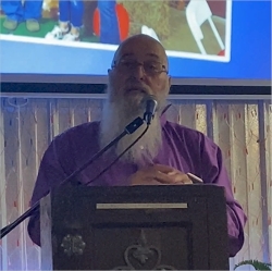 Cliff delivers the eulogy.