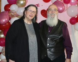 Our photographer, Cliff, with Teresa